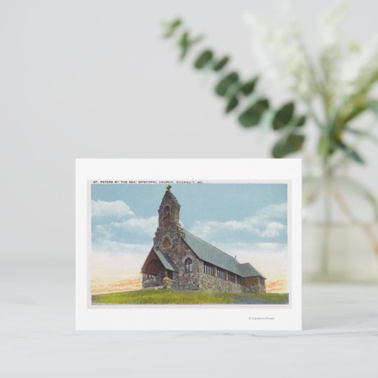 Carte Postale Église épiscopale St. Peters-by-the-Sea (Debout devant)