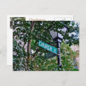 Carte Postale Église et commerce St. (Devant / Derrière)