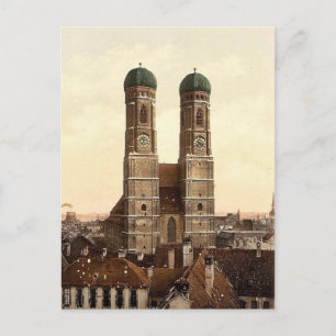Carte Postale Eglise Frauen (Frauenkirche), Munich, Bavière