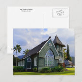 Carte Postale Église Hanalei, Kauai, Hawaii (Devant / Derrière)