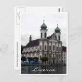 Carte Postale église jesuit lucerne (Devant / Derrière)