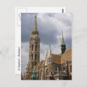 Carte Postale Eglise Matthias, Budapest (Devant / Derrière)