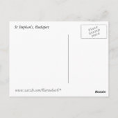 Carte Postale Eglise Matthias, Budapest (Dos)