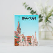 Carte Postale Eglise Matthias, Budapest, Hongrie (Debout devant)