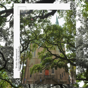Carte Postale Église méthodiste unie monumentale Wesley de Savan