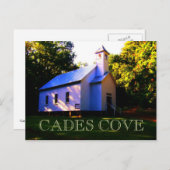 Carte Postale Église missionnaire baptiste de Cades Cove (Devant / Derrière)