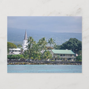 Carte Postale Église Mokuaikaua, Palais Hulihee, Kailua-Kona,