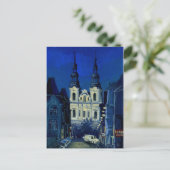 Carte Postale Église nocturne (Debout devant)