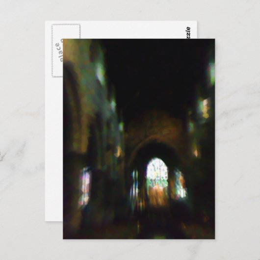 Carte Postale Église noire (Devant / Derrière)