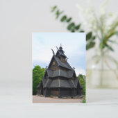 Carte Postale Église norvégienne médiévale de Stave (Debout devant)