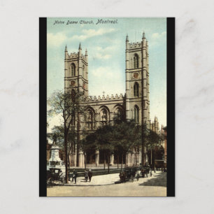 Carte Postale Église Notre-Dame Montréal Vintage 1914