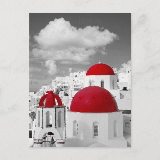 Carte Postale Église orthodoxe de Mykonos (Devant)