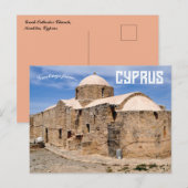 Carte Postale Église orthodoxe grecque Kouklia Chypre (Devant / Derrière)