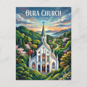 Carte Postale Église Oura Japon