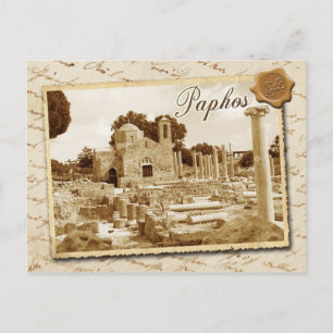 Carte Postale Église Panagia Chrysopolitissa, Paphos, Chypre