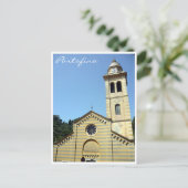 Carte Postale église portofino rayures (Debout devant)