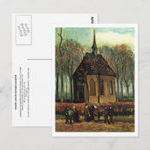 Carte Postale Eglise réformée à Nuenen, Van Gogh Art (Devant / Derrière)