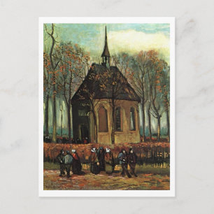 Carte Postale Eglise réformée à Nuenen, Van Gogh Art