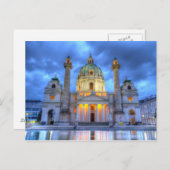 Carte Postale Église Saint-Charles de Vienne, Autriche (Devant / Derrière)