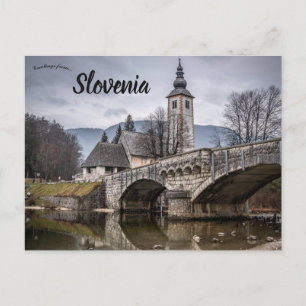 Carte Postale Église Saint-Jean-Baptiste Bohinj Slovénie