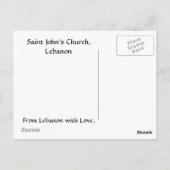 Carte Postale Église Saint-Jean-Liban (Dos)