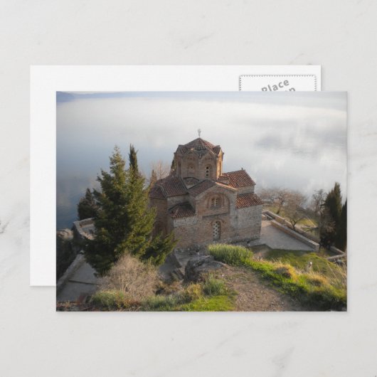 Carte Postale Église Saint-Jovan, Macédoine (Devant / Derrière)
