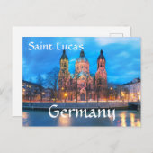 Carte Postale Église Saint Lucas Allemagne (Devant / Derrière)
