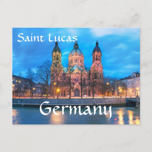 Carte Postale Église Saint Lucas Allemagne (Devant)