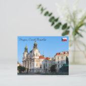 Carte Postale Eglise Saint Nicolas dans la vieille ville de Prag (Debout devant)