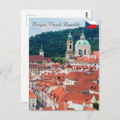 Carte Postale Église Saint-Nicolas - Prague, République tchèque (Devant / Derrière)