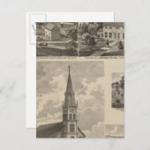 Carte Postale Eglise Saint-Pierre, Calédonie, Minnesota (Devant / Derrière)