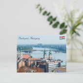 Carte Postale Eglise Sainte-Anne et pont Margaret à Budapest (Debout devant)