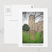 Carte Postale Eglise St Oswald, Durham (Devant / Derrière)