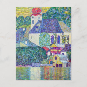 Carte Postale Eglise St Wolfgang par Gustav Klimt, Art Victorien