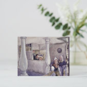 Carte Postale Église Sundborn Pendant Le Culte. (Debout devant)