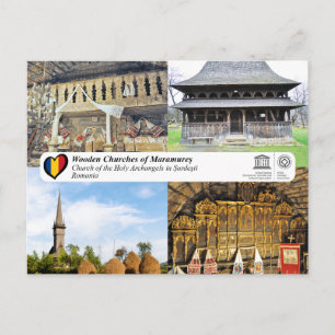 Carte Postale Église UNESCO des Saints Archanges à Surdești