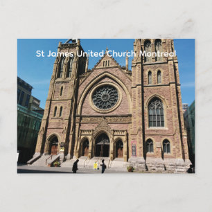 Carte Postale Église unie St James de Montréal