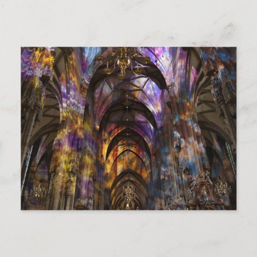Carte Postale Eglise viennoise illuminée (Devant)