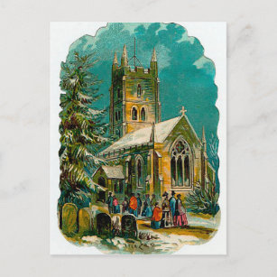 Carte Postale Église vintage