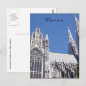 Carte Postale église votive (Devant / Derrière)