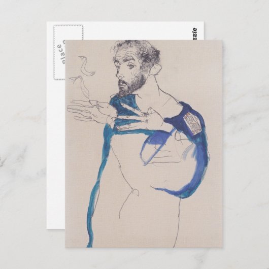 Carte Postale 'Egon Schiele' (Devant / Derrière)