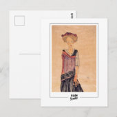 Carte Postale Egon Schiele #20-2 - Beaux-Arts (Devant / Derrière)