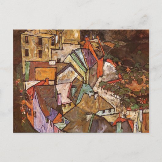 Carte Postale Egon Schiele - Abords de la Ville (Devant)