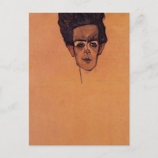 Carte Postale Egon Schiele - Autoportrait (Devant)