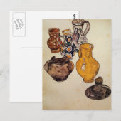 Carte Postale Egon Schiele - Céramique (Devant / Derrière)
