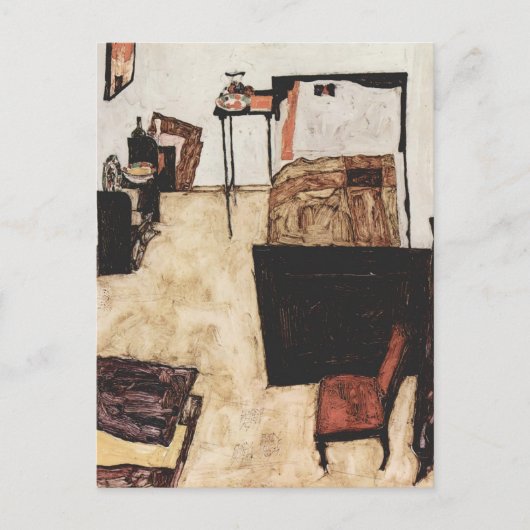 Carte Postale Egon Schiele - Chambre de Schiele à Neulengbach (Devant)