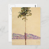 Carte Postale Egon Schiele - Châtaignier au lac de Constance (Devant / Derrière)