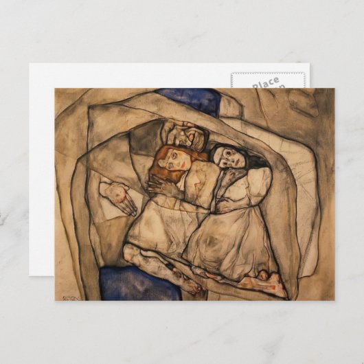Carte Postale Egon Schiele - Conversion (Devant / Derrière)