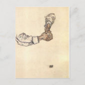 Carte Postale Egon Schiele - Etude des mains (Devant)