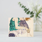 Carte Postale Egon Schiele Femme Assis (Debout devant)
